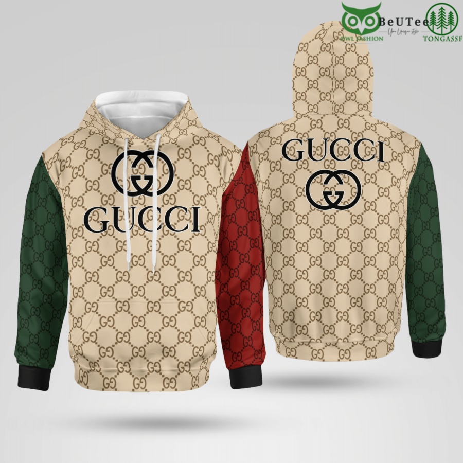 Limited Edition Gucci Original Color Brand 3D Hoodie