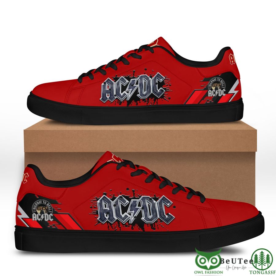 51 ac dc rock band black ink stan smith shoes