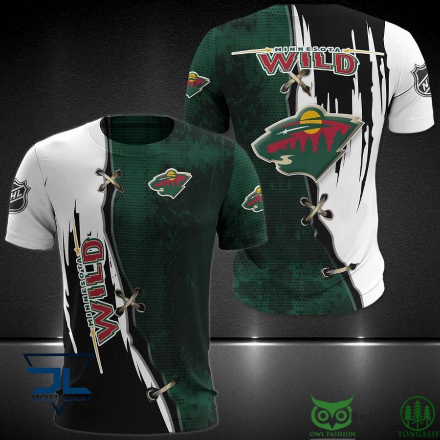 Minnesota Wild NHL Cross 3D Hoodie Sweatshirt Jacket - Owl Fashion Shop