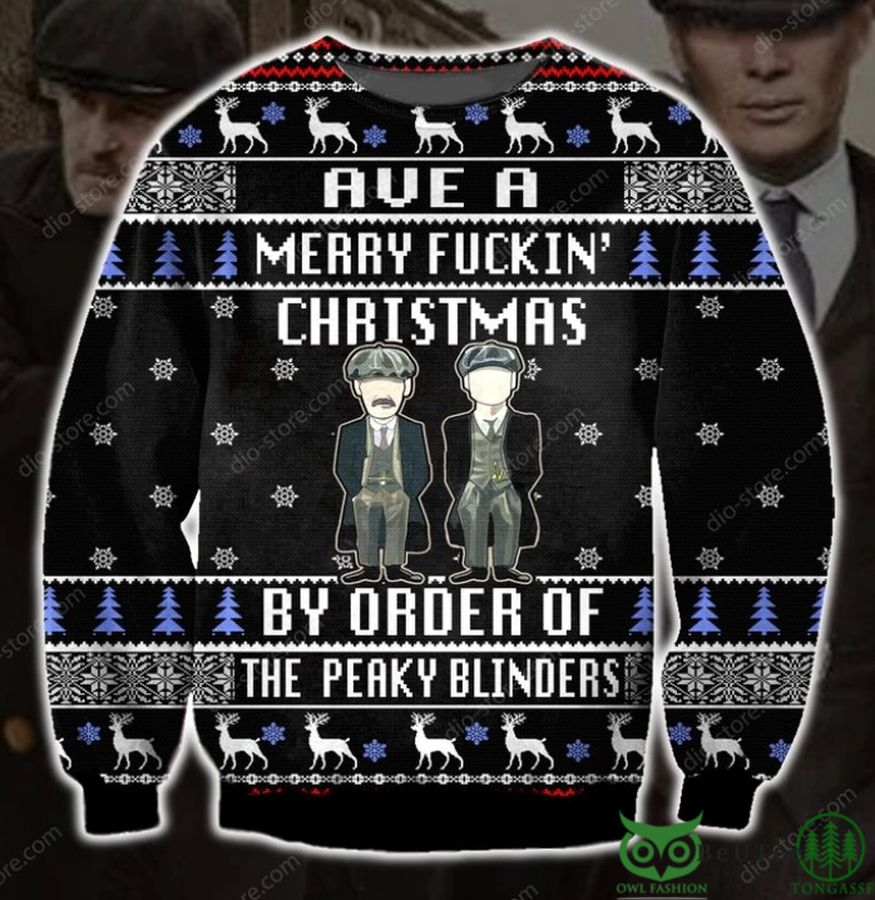 2 Funny Peaky Blinders 3D Christmas Ugly Sweater