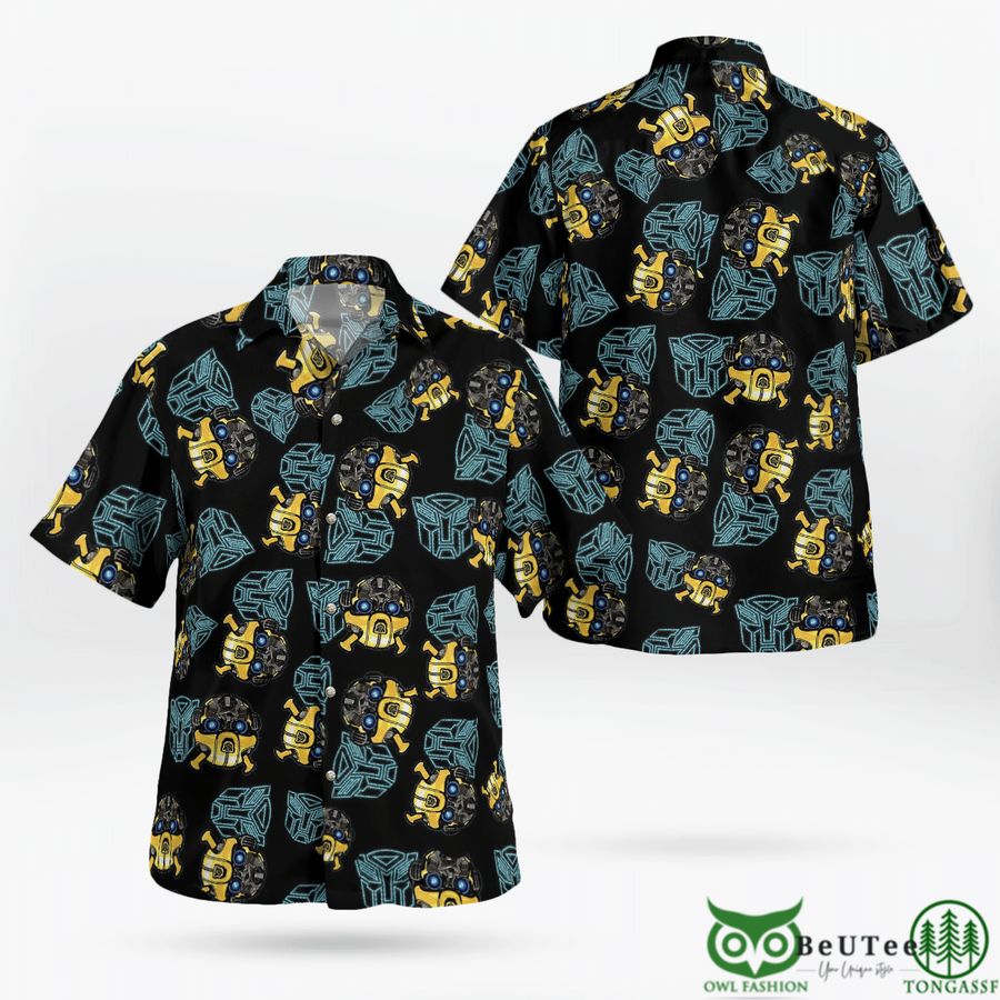 47 transformers bumblebee hawaiian shirt summer shirt