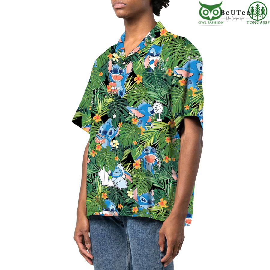 55 Funny Stitch And Lilo Hawaiian Shirt