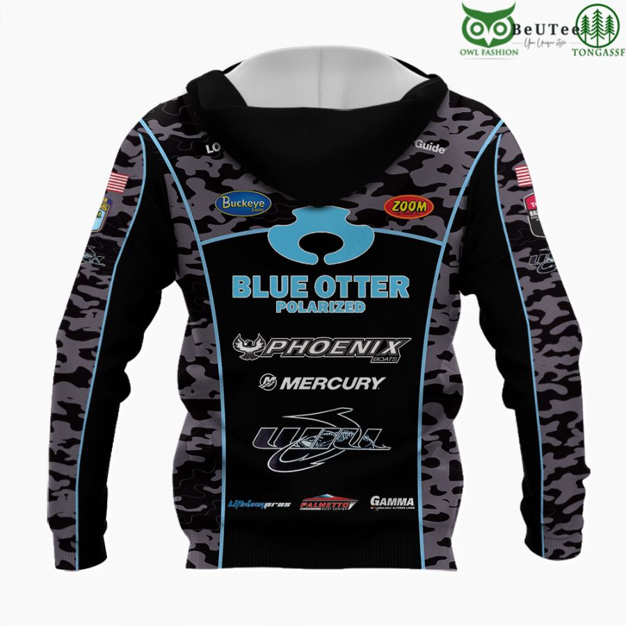33 Blue Otter Tournament Custom Name 3D Hoodie Shirt