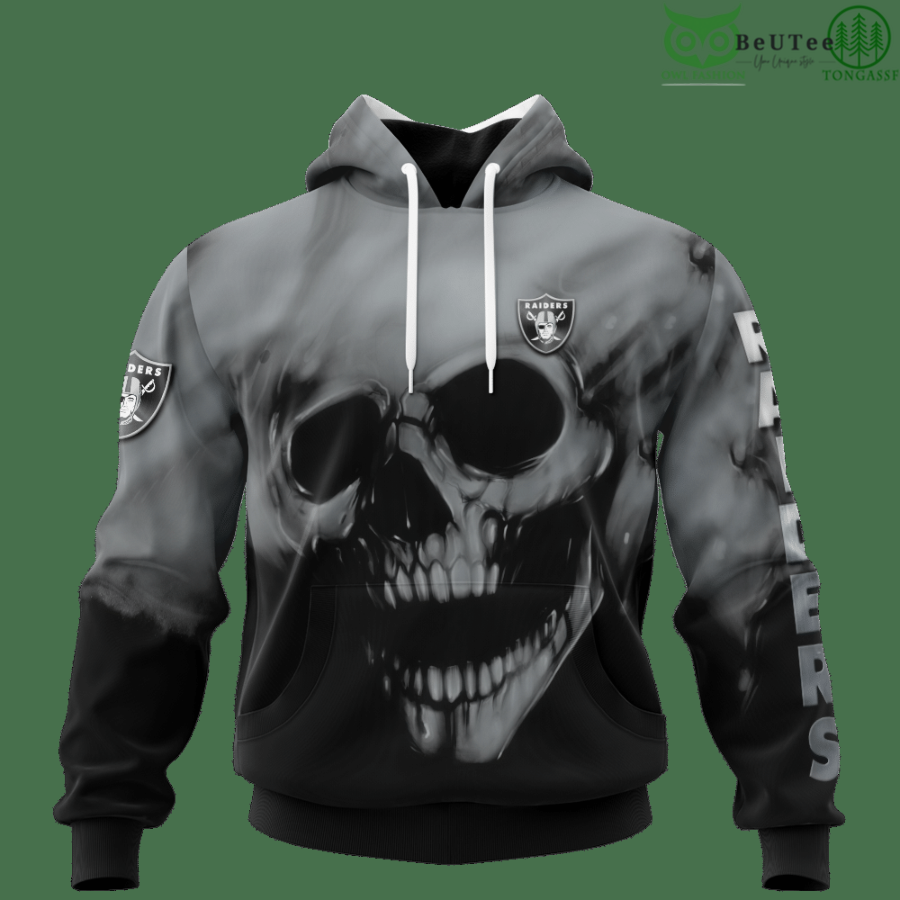 Raiders Fading Skull American Football 3D hoodie Sweatshirt NFL