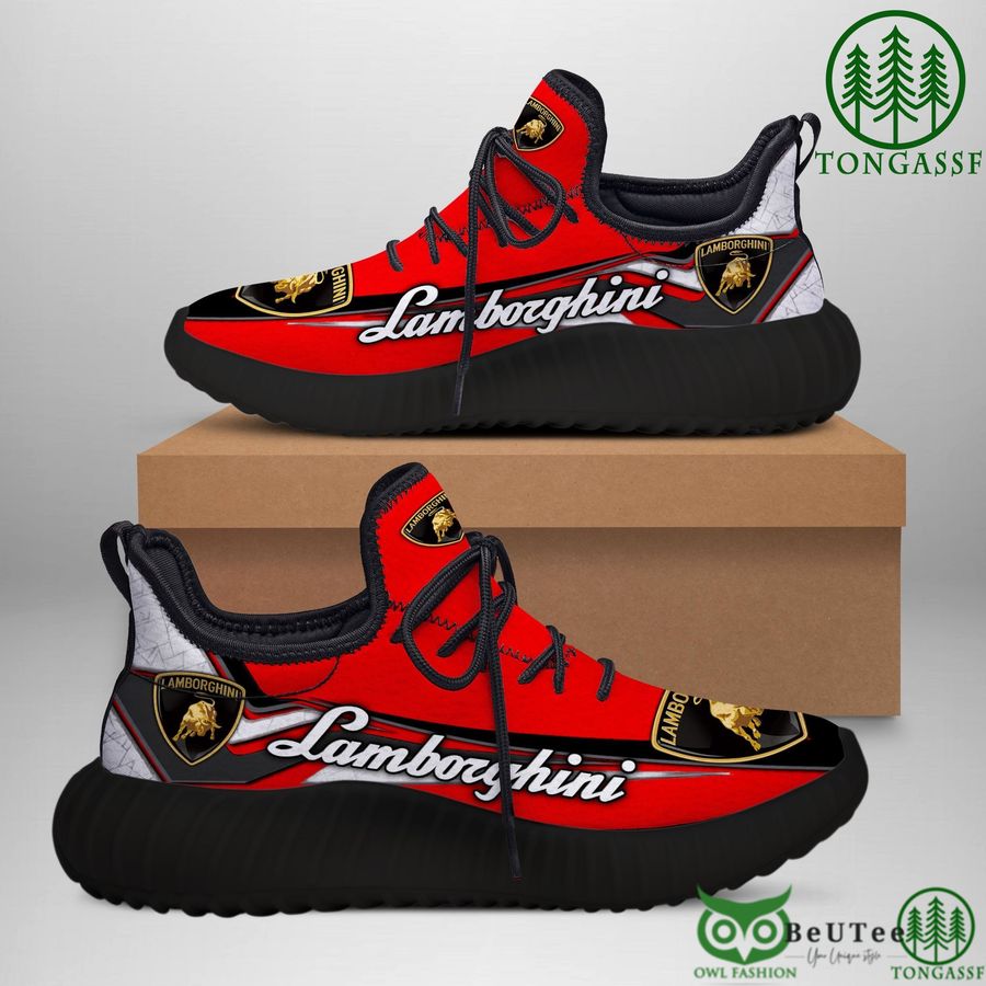 51 lamborghini full red with logo reze running shoes