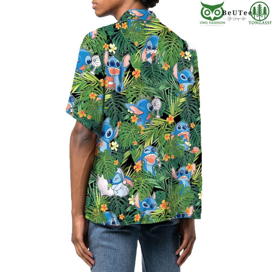 56 Funny Stitch And Lilo Hawaiian Shirt