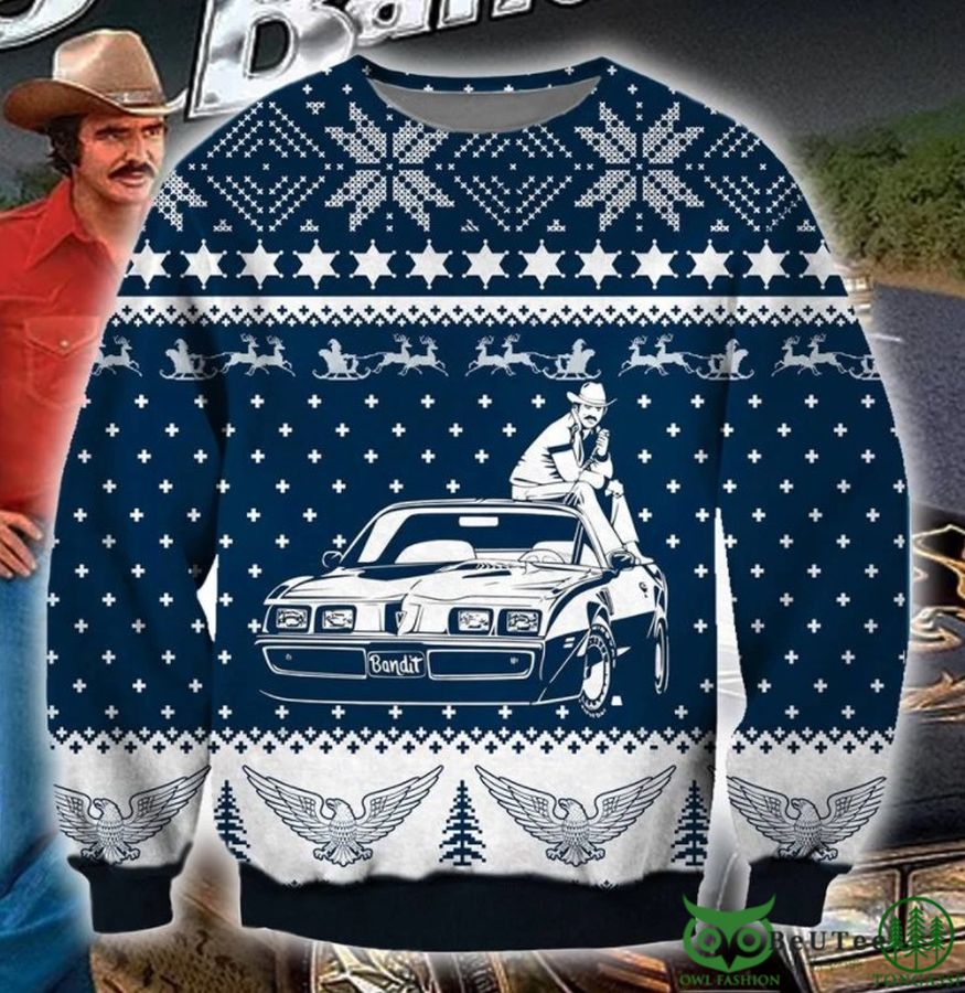 32 Smokey And The Bandit Pattern 3D Christmas Ugly Sweater