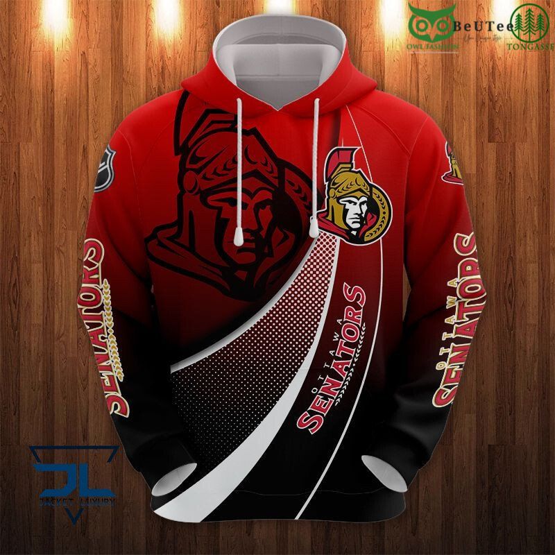 54 National Hockey League Ottawa Senators NHL Printed Hoodie Sweatshirt Tshirt