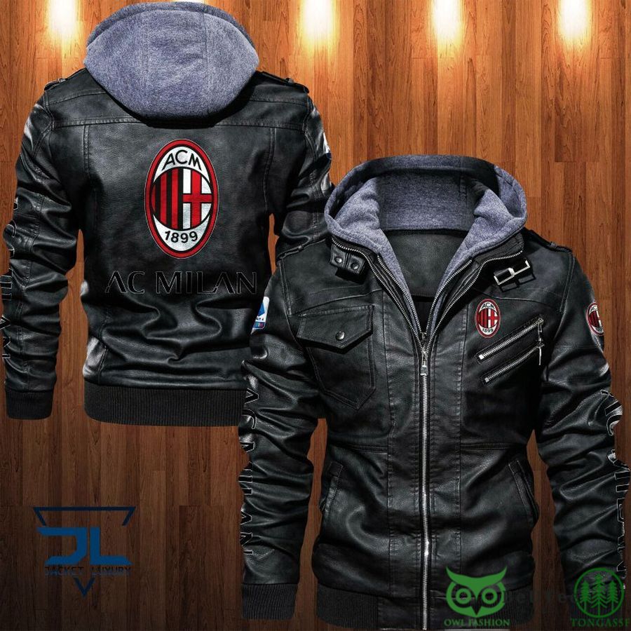 291 Lega Serie A AC Milan 2D Leather Jacket