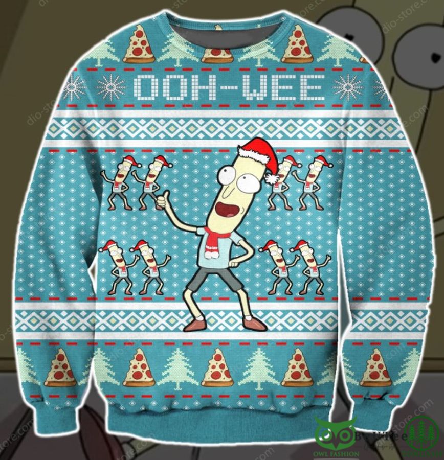 15 Mr. Poopy Butthole Pattern 3D Christmas Ugly Sweater