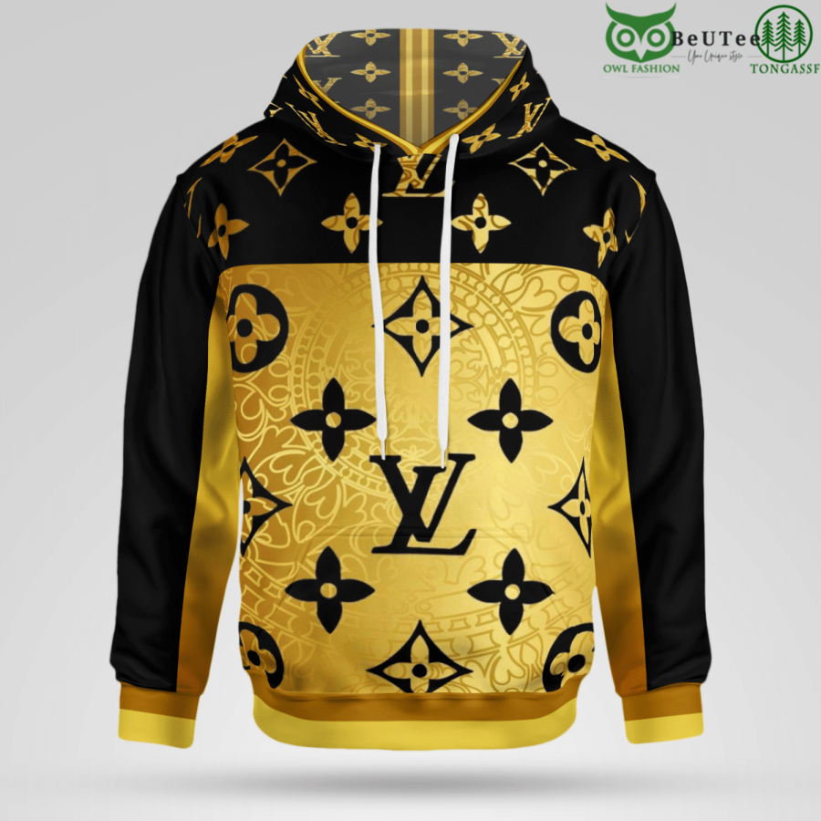 HOT Louis Vuitton Gold Mix White Luxury Hoodie Limited Edition