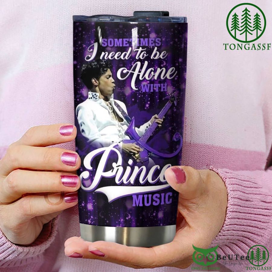33 prince tumbler personalized alone with prince music