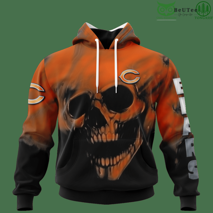 65 Bears Fading Skull American Football 3D hoodie Sweatshirt NFL