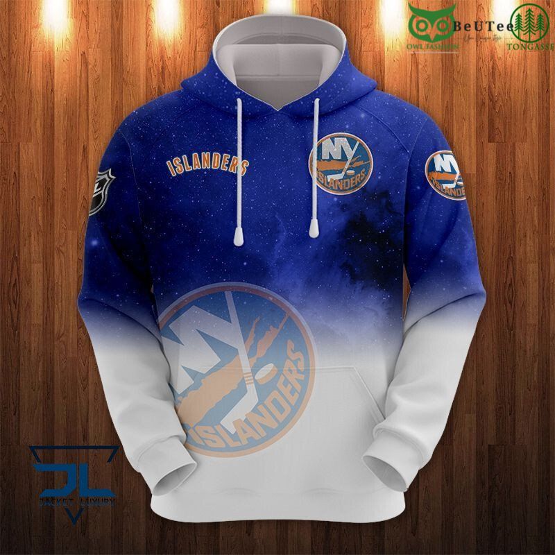 New York Islanders Galaxy Star NHL Printed Hoodie Sweatshirt Tshirt