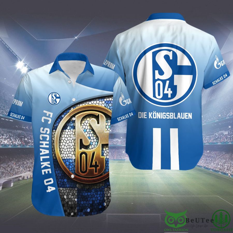 66 fc schalke 04 die konigsblauen hawaiian shirt