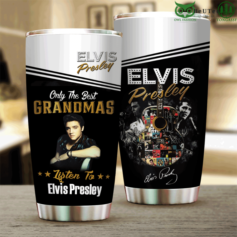 45 Listen To Elvis Presley Rock Singer Tumbler