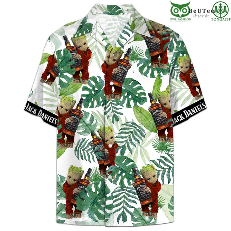 71 Groot Hug Jack Daniels JD Hawaiian Shirt