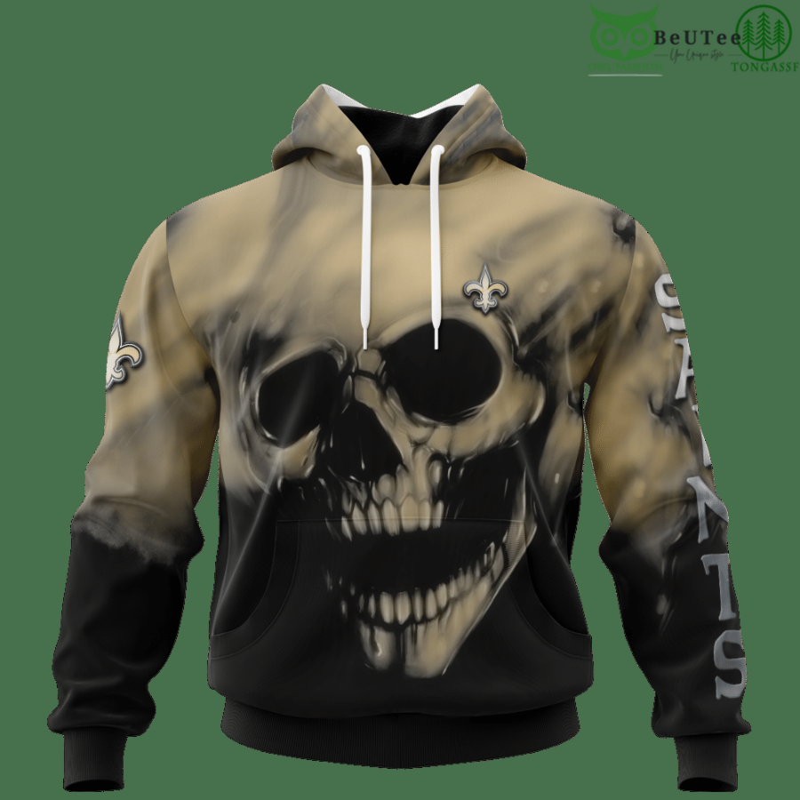 128 Saints Fading Skull American Football 3D hoodie Sweatshirt NFL