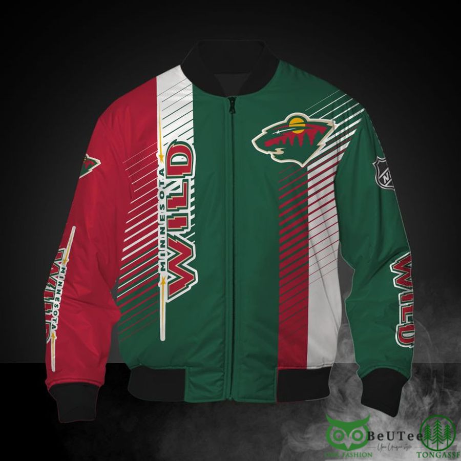 Minnesota Wild NHL Cross 3D Hoodie Sweatshirt Jacket - Owl Fashion Shop