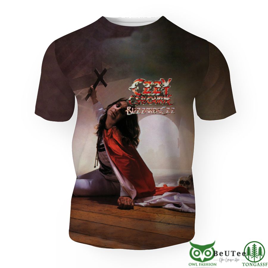 3 Ozzy Osbourne BLIZZARD OF OZZ Album Hoodie 3d shirt