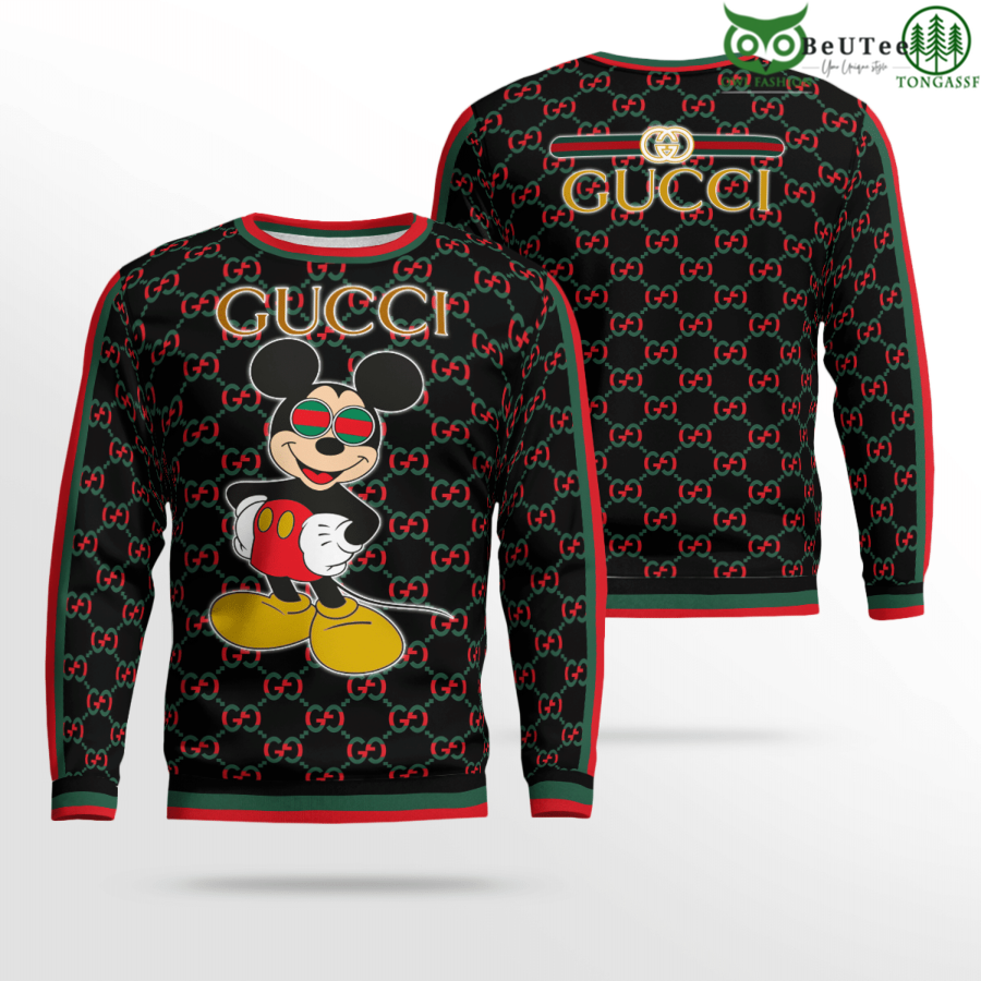 90 Limited Edition Gucci Fancy Mickey Mouse 3D Ugly Sweater