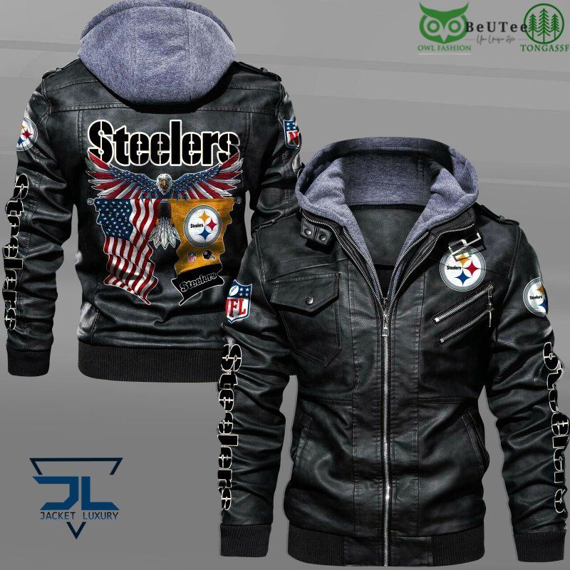 24 Pittsburgh Steelers American Eagle National Football League Leather Jacket
