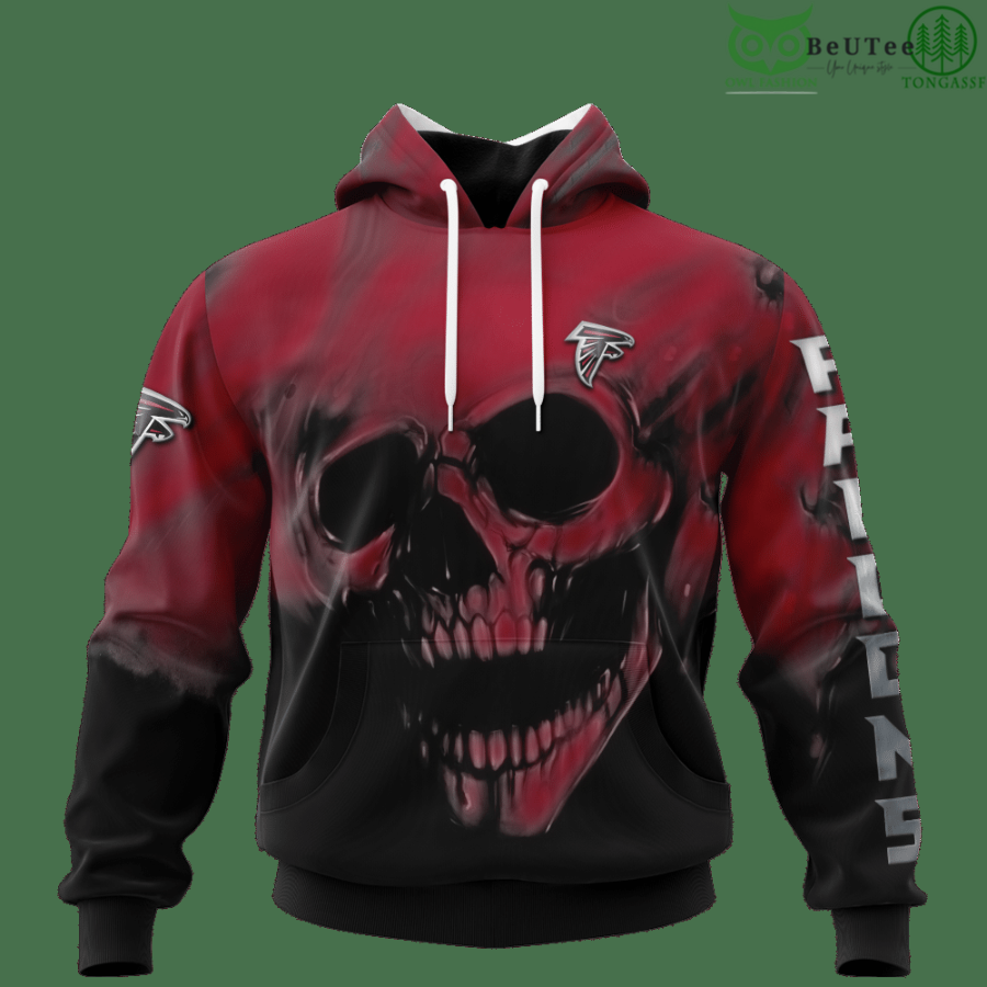 37 Falcons Fading Skull American Football 3D hoodie Sweatshirt NFL