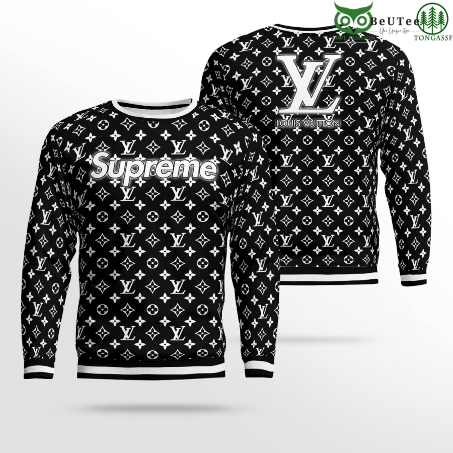 150 LV Louis Vuitton Supreme Classic Premium 3D Ugly Sweater