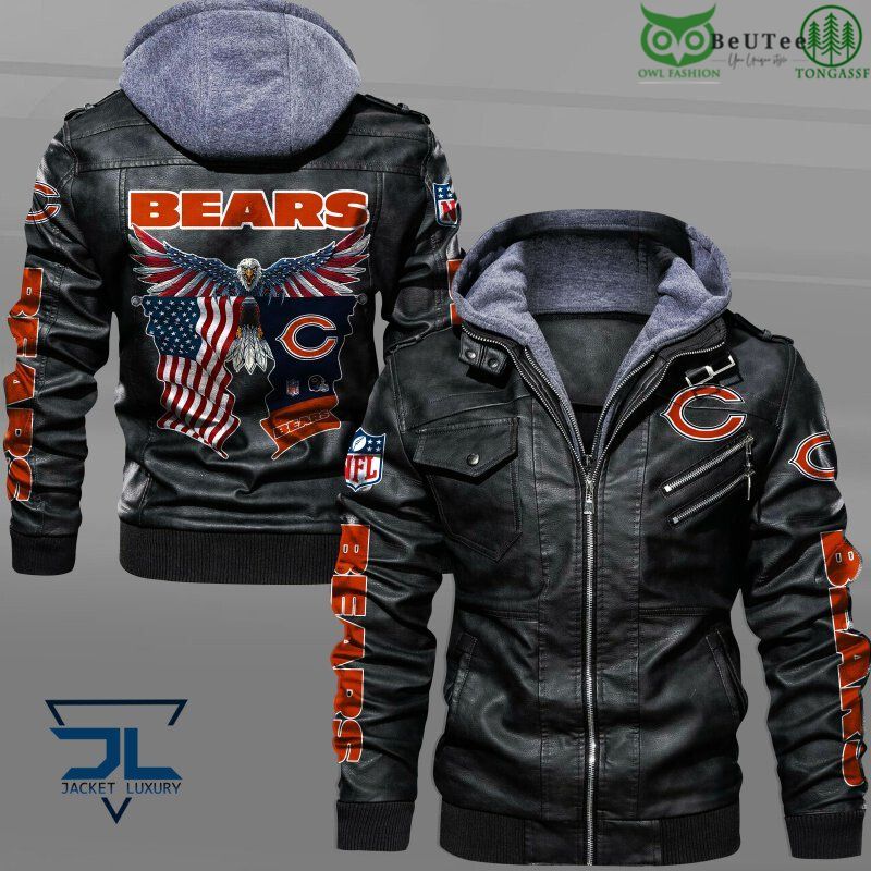 6 Chicago Bears American Eagle National Football League Leather Jacket