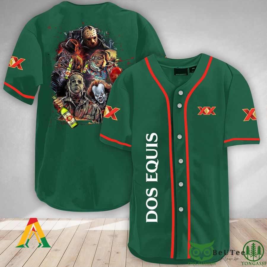 33 Halloween Horror Characters Dos Equis Baseball Jersey