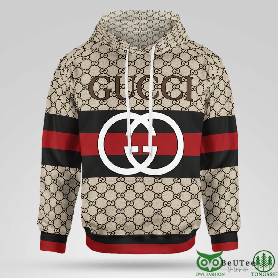 Limited Edition Gucci Logo Vintage Web 3D Hoodie - Owl Fashion Shop