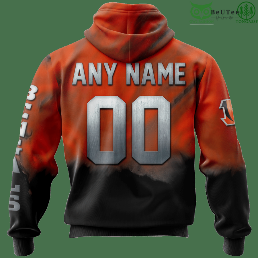 17 Bengals Fading Skull American Football 3D hoodie Sweatshirt NFL