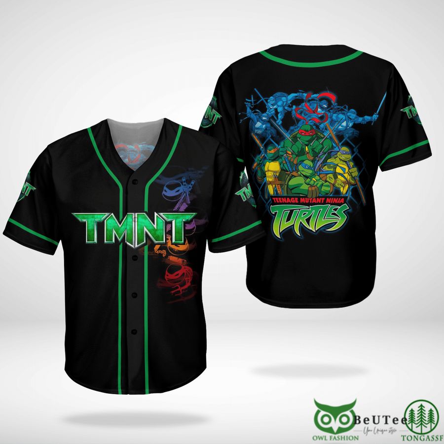 59 tmnt teenage mutant ninja turtles full team baseball jersey shirt
