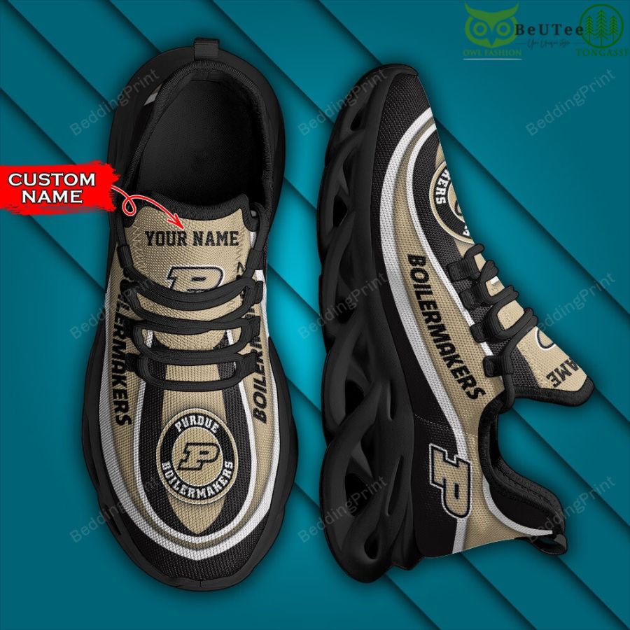 34 NCAA Purdue Boilermakers Personalized Custom Name Max Soul Shoes