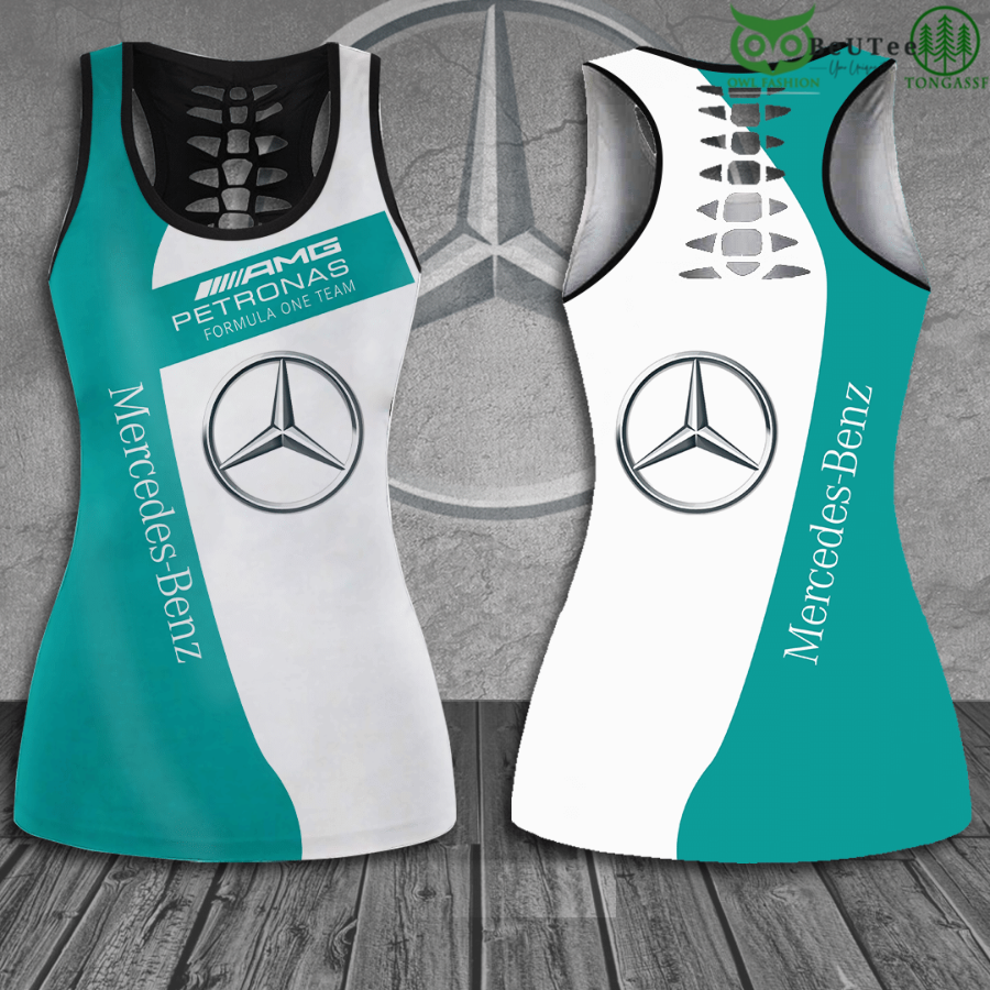 78 Mercedes Benz Formula One Team Hollow Tank Top And Leggings