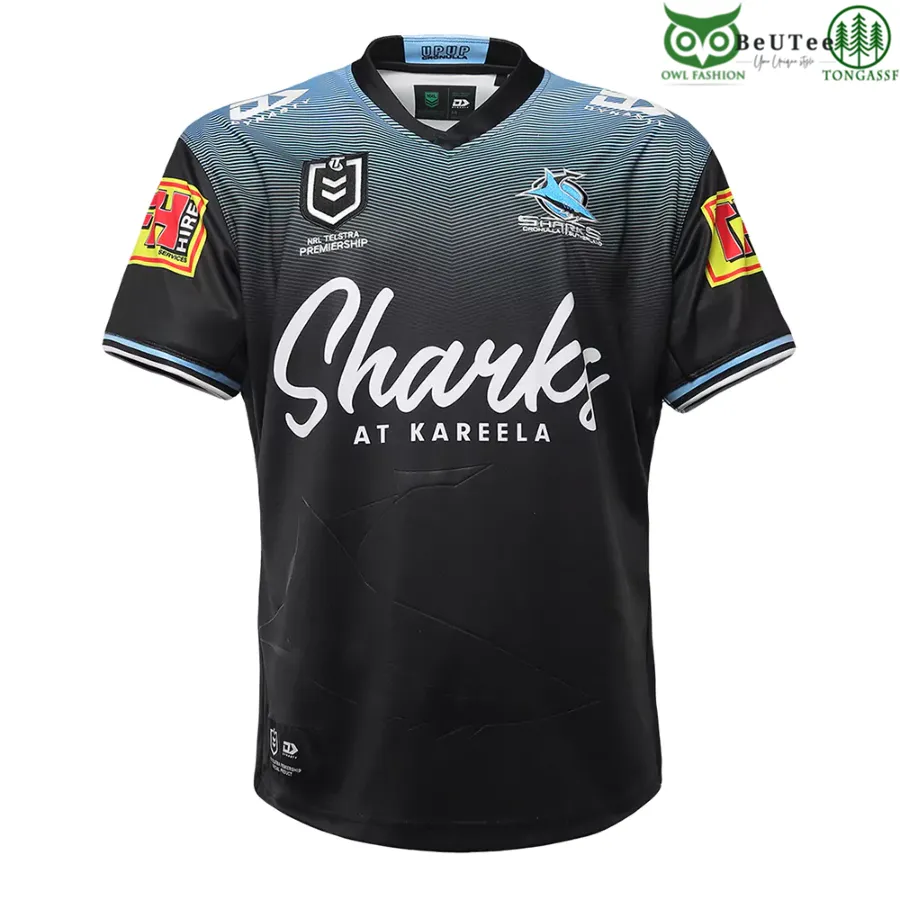 2021 Cronulla Sharks NRL National Rugby League Away Personalized 3D tshirt
