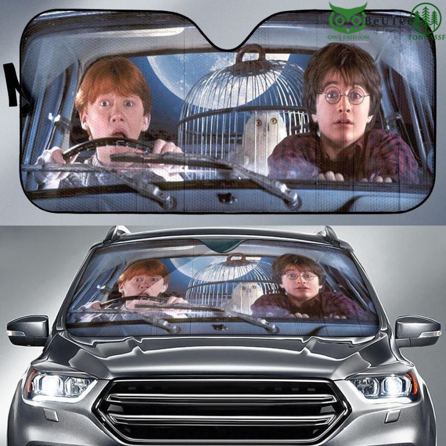 Harry Potter Ron Weasley Flying Car Sunshade For Car Windshield
