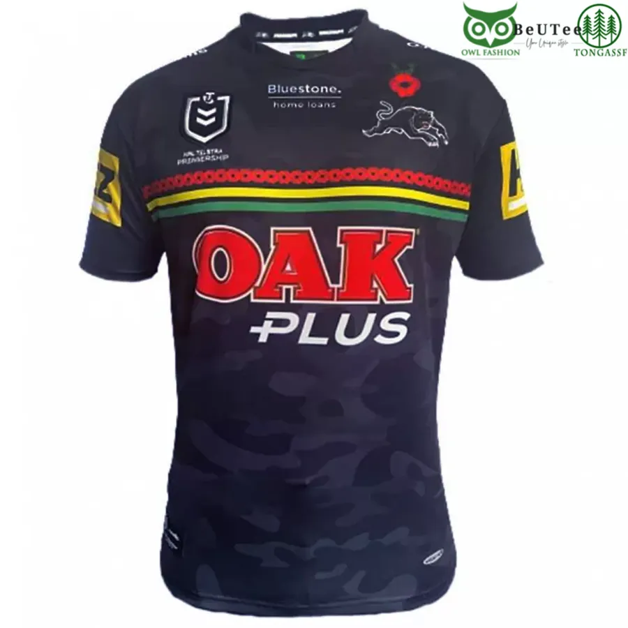 Penrith Panthers National Rugby League ANZAC Customized 3D tshirt