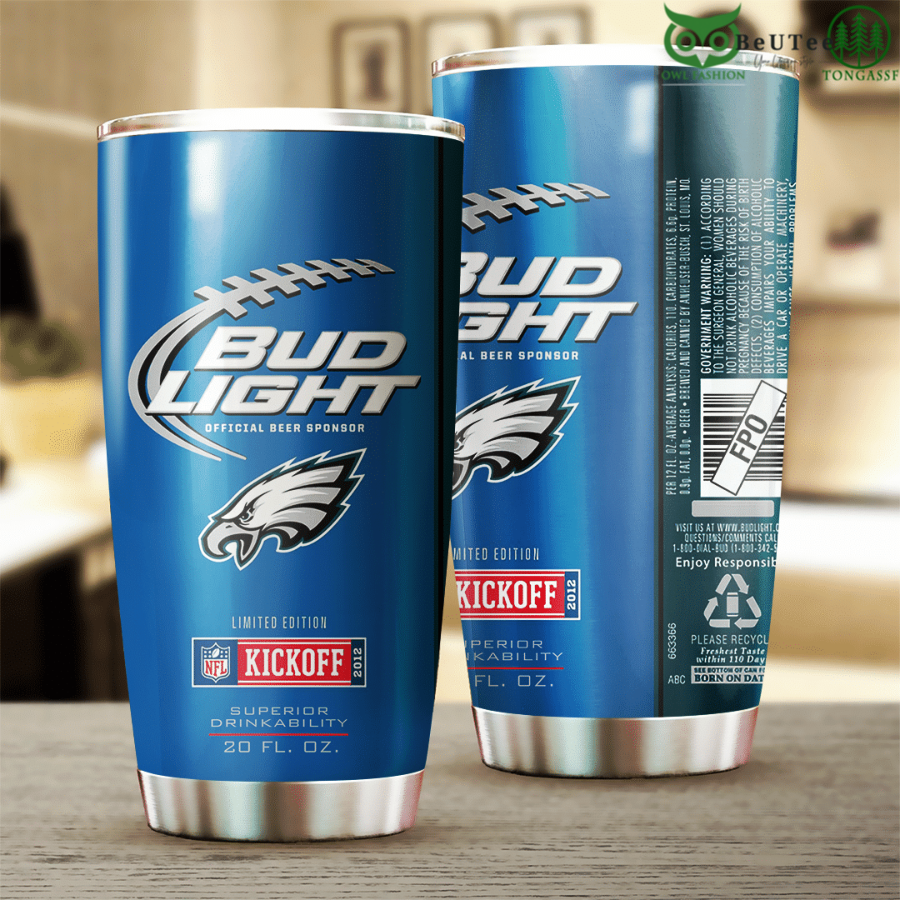 Bud Light Beer Sponsor Philadelphia Eagles PE Tumbler Cup