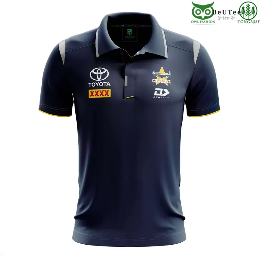North Queensland Cowboys NRL National Rugby League Media Polo Shirt
