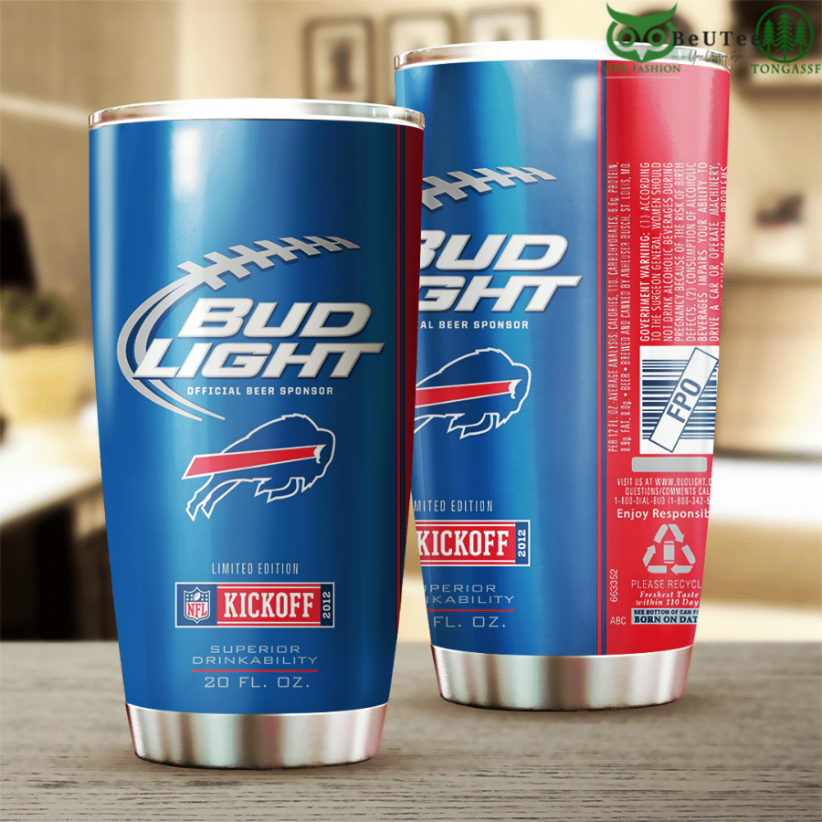 Bud Light Beer Sponsor Buffalo Bills BB Tumbler Cup