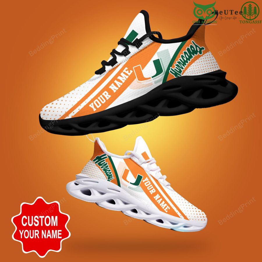 Miami Hurricanes NCAA Proud American Sports Champions Personalized Max Soul Shoes