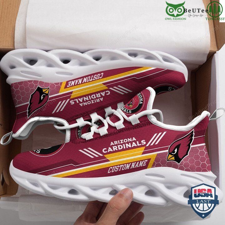 NFL Champion Arizona Cardinals Custom Name Max Soul Shoes