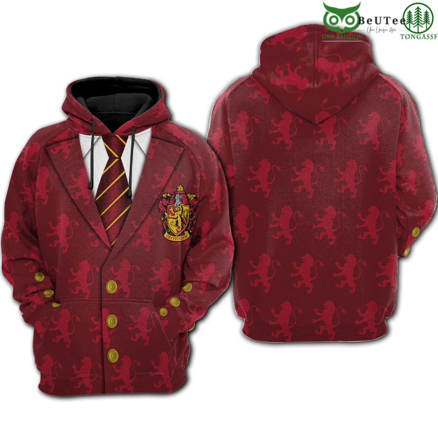 Harry Potter Hogwarts Wizarding School Uniform 3D Hoodie