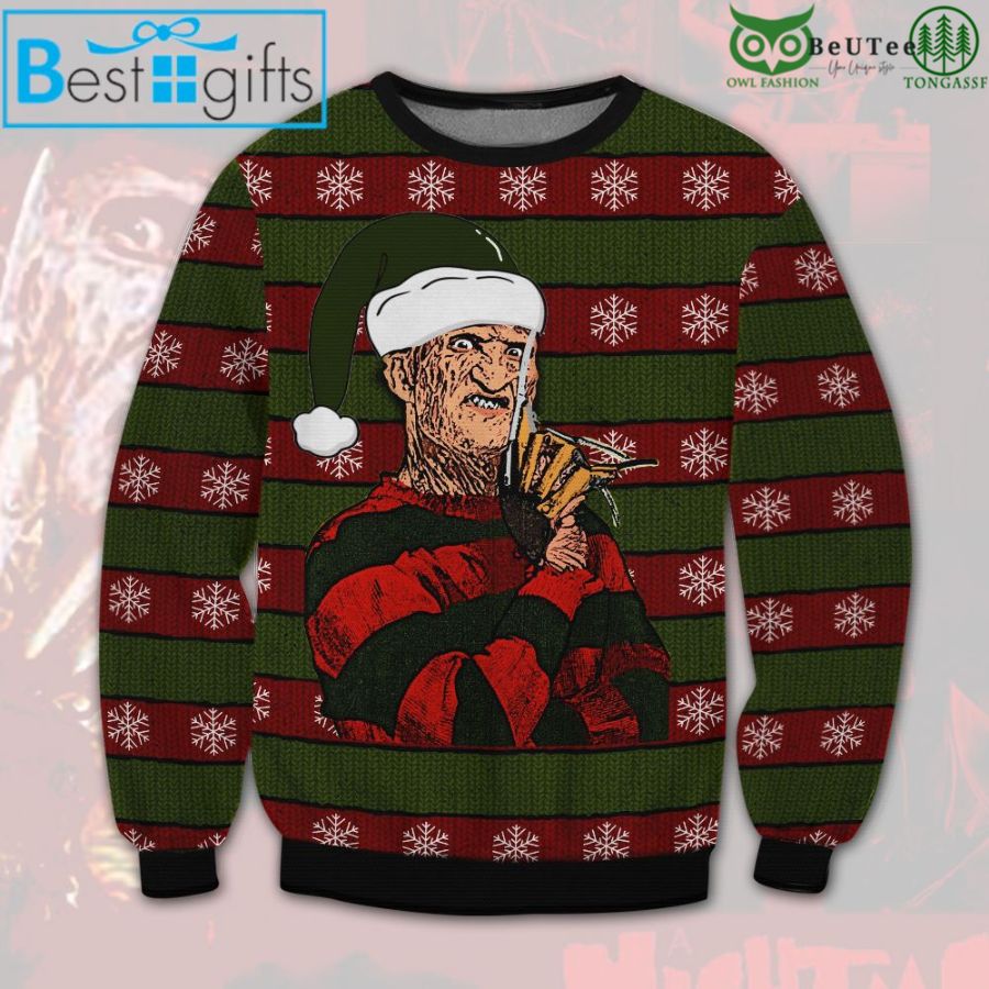 Freddy Krueger The Nightmare On Elm Street Ugly Christmas Sweater
