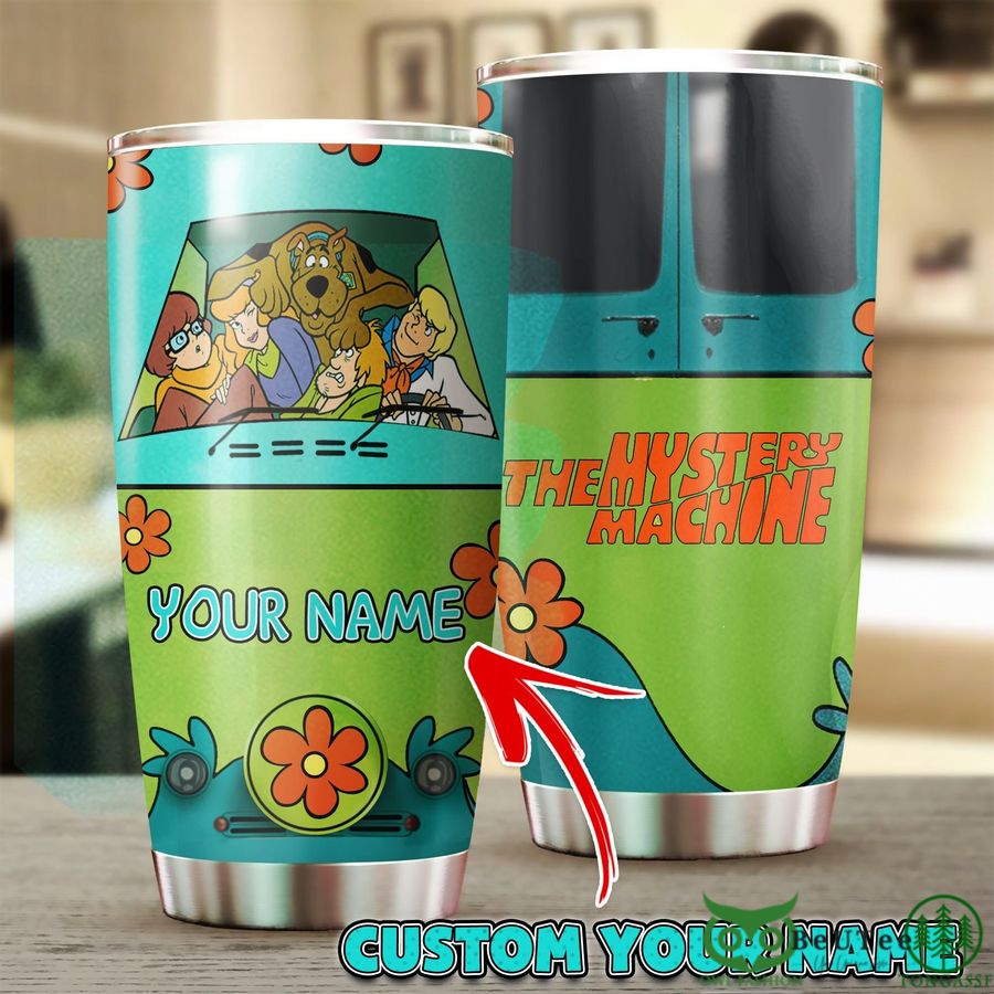 Custom Name Scooby Doo Green Tumbler Cup