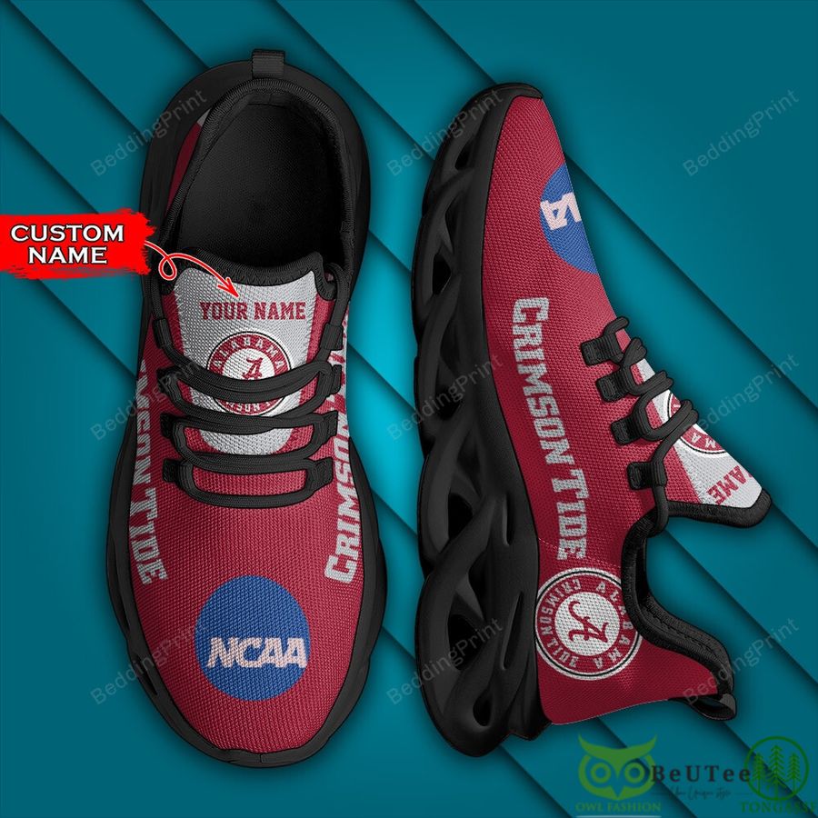 Custom Name Football NCAA Alabama Crimson Tide Max Max Soul Shoes