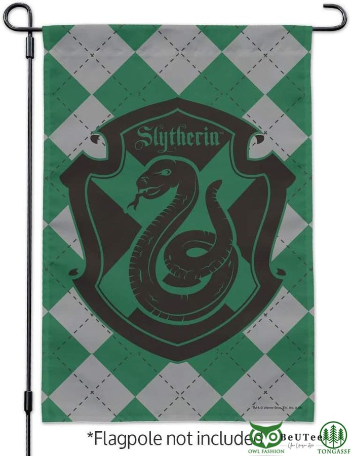 Harry Potter Slytherin Halloween Green Garden Flag 