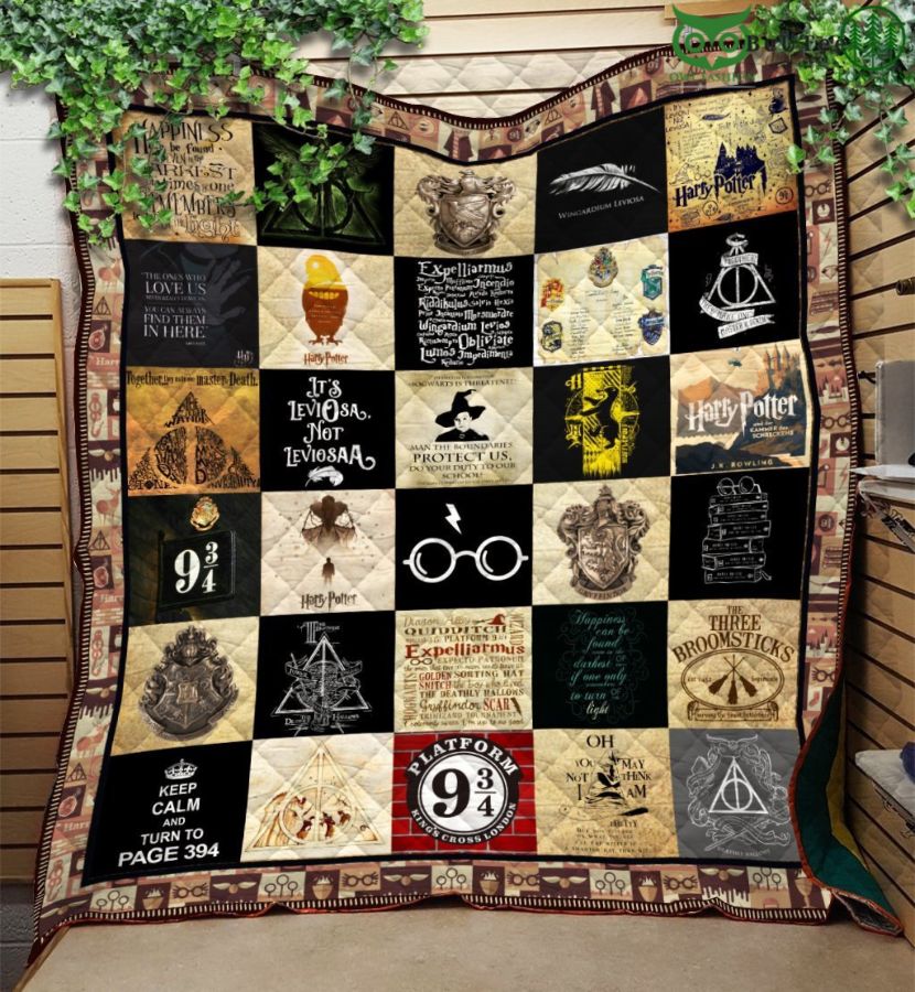 Harry Potter Special Things Spells Quilt Blanket