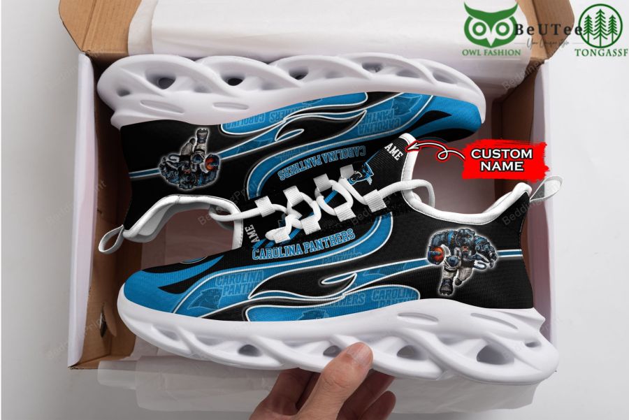 Carolina Panthers NFL Super Bowl Championship Personalized Max Soul Shoes
